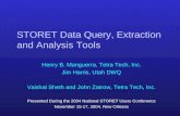 STORET Data Query, Extraction and Analysis Tools