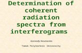 Determination of coherent radiation spectra from interferograms