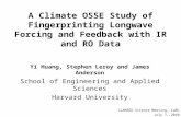A Climate OSSE Study of Fingerprinting Longwave Forcing and Feedback with IR and RO Data