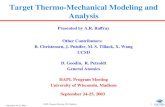 Target Thermo-Mechanical Modeling and Analysis