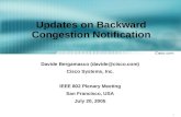Updates on Backward Congestion Notification
