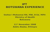 IPT  BOTSWANA EXPERIENCE
