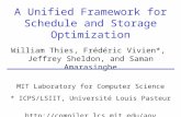 A Unified Framework for Schedule and Storage Optimization
