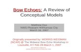 Bow Echoes:  A Review of Conceptual Models