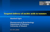Targeted delivery of nucleic acids to tumours