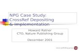 NPG Case Study:  CrossRef Depositing  & Implementation