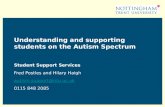 Understanding and supporting students on the Autism Spectrum