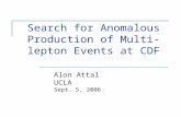 Search for Anomalous Production of Multi-lepton Events at CDF