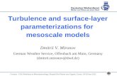 Turbulence and surface-layer parameterizations for  mesoscale models