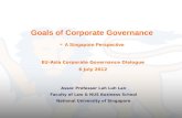 Goals of Corporate Governance -  A Singapore Perspective