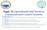 Topic 11  Operational and Tactical  Command and Control Systems Enabling Objectives
