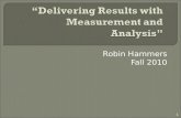 â€œDelivering Results with Measurement and Analysisâ€‌
