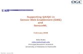 Supporting QA/QC in Sensor Web Enablement (SWE) and  SensorML February 2008