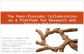 The Peer-Provider Collaboration as a Platform for Research and Service Delivery