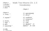 Walk Two Moons Ch. 1-3 Vocabulary