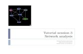 Tutorial session 3 Network analysis