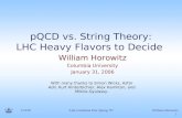 pQCD vs. String Theory: LHC Heavy Flavors to Decide