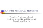 An Intro to Nerual Networks