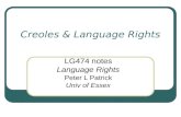 Creoles & Language Rights