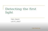 Detecting the first light