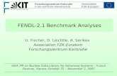 FENDL-2.1 Benchmark Analyses