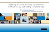 Improving the Web Browsing Environment  for Dyslexics by Elaborating Functionalities