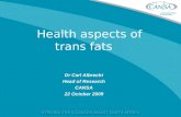 Health aspects of trans fats