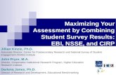 Maximizing Your Assessment by Combining Student Survey Results: EBI, NSSE, and CIRP