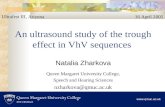 An ultrasound study of the trough effect in VhV sequences