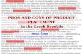 PROS AND CONS OF PRODUCT PLACEMENT in the Czech Republic