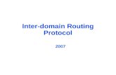 Inter-domain Routing Protocol