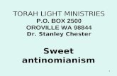 TORAH LIGHT MINISTRIES P.O. BOX 2500 OROVILLE WA 98844 Dr. Stanley Chester