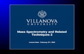 Mass Spectrometry and Related Techniques 2