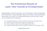 The Preliminary Results of  Laser Time Transfer (LTT) Experiment
