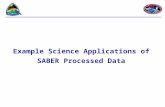 Example Science Applications of SABER Processed Data