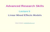Lecture 5  Linear Mixed Effects Models