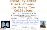Event-by-Event Fluctuations  in Heavy Ion Collisions