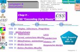 Chap V -  CSS "Cascading Style Sheets"