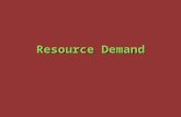 Resource Demand