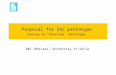 Proposal for SAC prototype  basing on “Shashlyk” technique