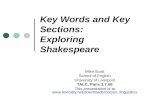 Key Words and Key Sections: Exploring Shakespeare