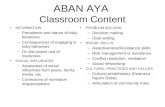 ABAN AYA  Classroom Content