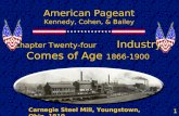 Chapter Twenty-four         Industry Comes of Age  1866-1900