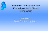 Gaseous and Particulate Emissions from Diesel Generators