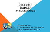 2014-2015  Budget Procedures