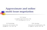 Approximate and online  multi-issue negotiation