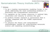 Nanomaterials Theory Institute (NTI)