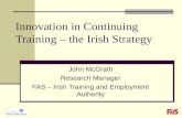Innovation in Continuing Training – the Irish Strategy