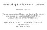 Measuring Trade Restrictiveness