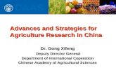Advances and Strategies for    Agriculture Research in China